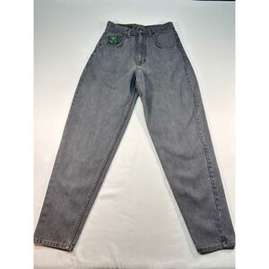 Royal Faks Italia Vintage Grey High Waisted Tapered Leg Denim Jeans Size 28